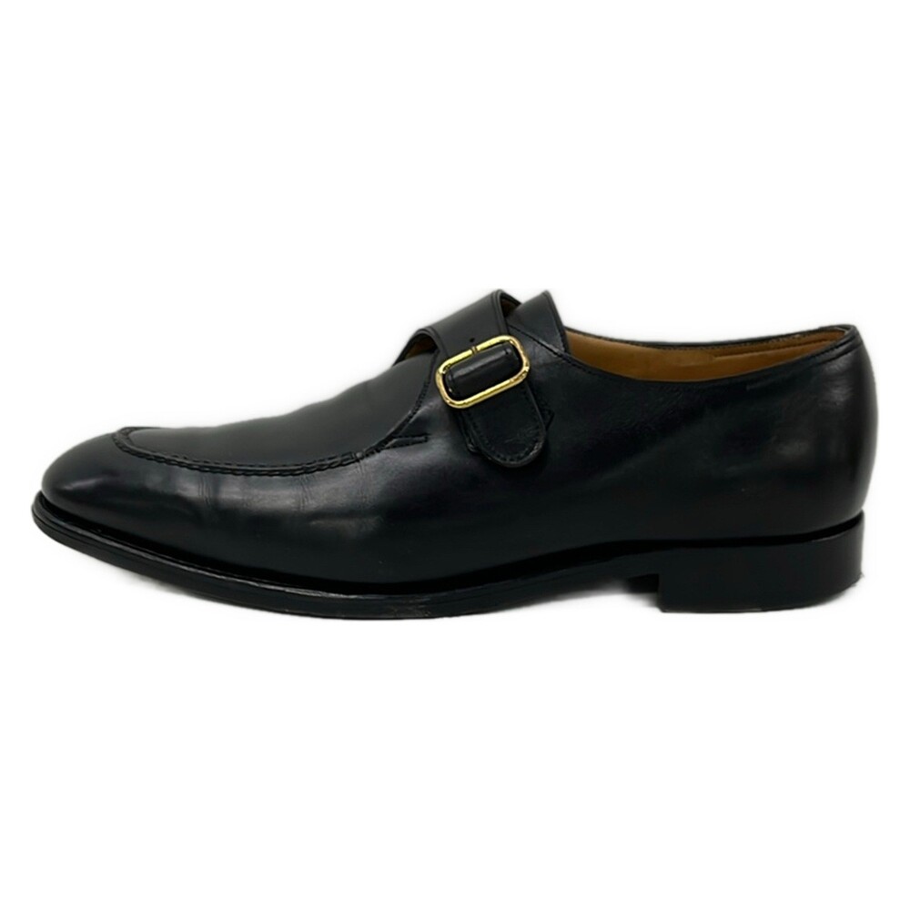 Johnlobb Black Leather Men's Shoes #364160J68B